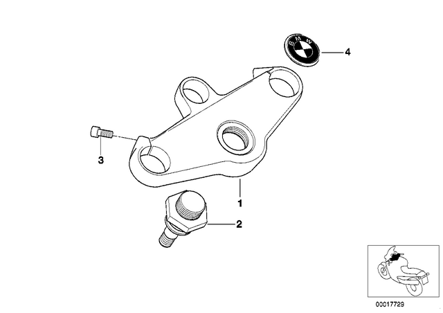 31422333099 - : Upper Fork Cross Brace    for BMW-Motorrad Image