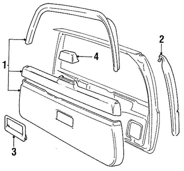 9132880 - : Lift Gate Trim for Volvo Image
