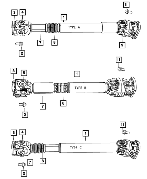 Drive Shaft for 2009 Dodge Ram 3500 #0