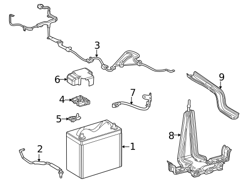 Battery for 2019 Toyota Mirai #1