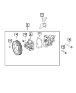 1140308553 - Cooling: Hex Flange Head Bolt for Chrysler: 200, Sebring | Dodge: Avenger, Caliber, Dart, Journey | Fiat: 500X | Jeep: Cherokee, Compass, Patriot, Renegade | Ram: ProMaster City Image