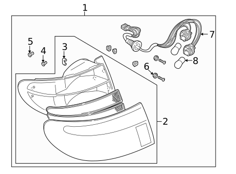 Tail Lamps for 1997 Mazda Millenia #0