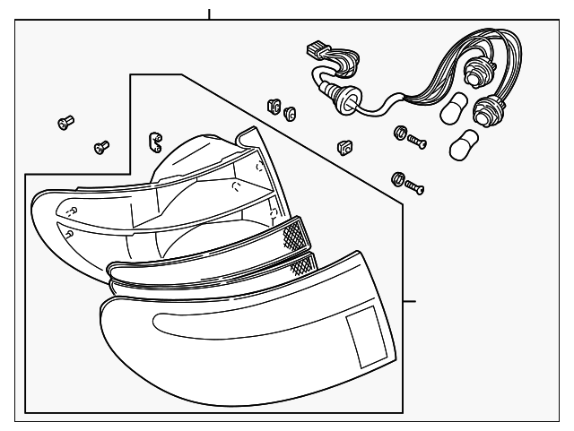 8BT3-51-150A - Tail Lamp Assembly - 1995-1998 Mazda Millenia