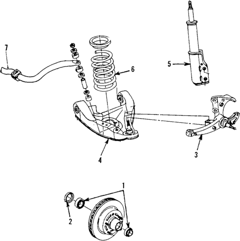 Front Suspension for 1992 Pontiac Firebird #0