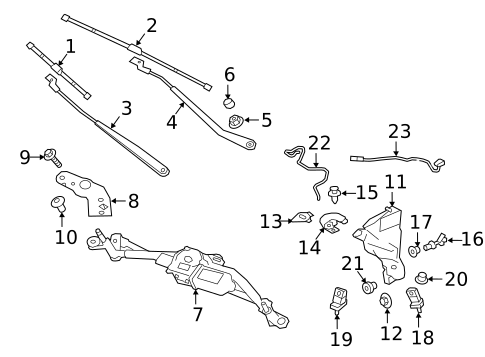 Wiper & Washer Components for 2017 Jaguar XE #0