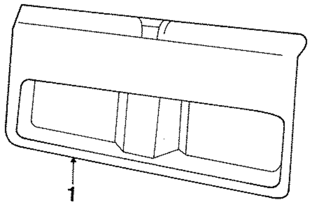 FOTZ9846404AAK - Body: Lift Gate Trim for Ford Image