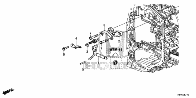AT Control Shaft (10AT) for 2021 Honda Odyssey #0