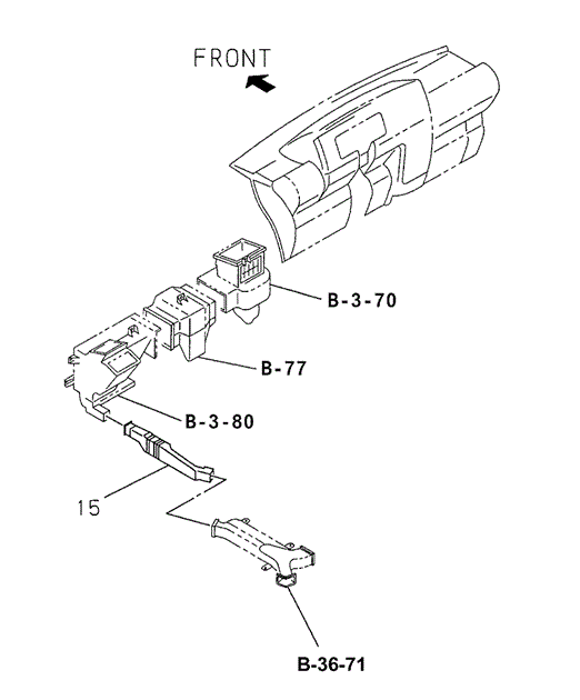 Rear Duct for 1998 Acura SLX #0