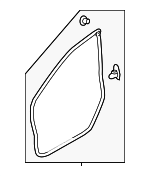 63511VA000 - Body: Door Weather-strip for Subaru: WRX, WRX STI Image