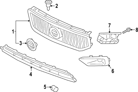 Grille for 2019 Volvo XC40 #0