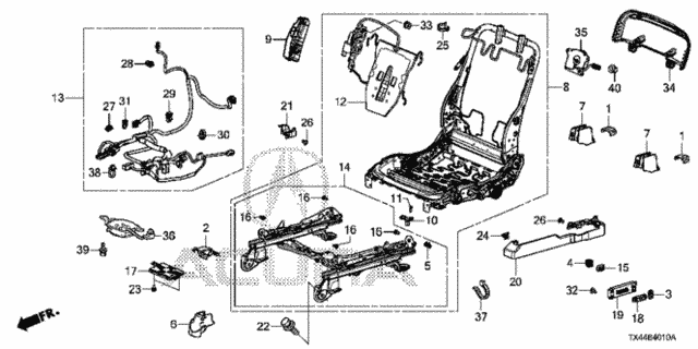 Front Seat Components (L.) for 2017 Acura RDX #0