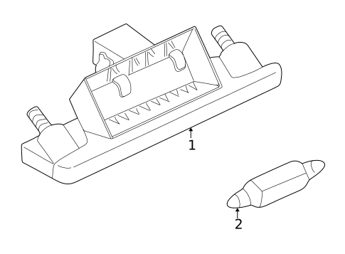 License Lamps for 2001 Audi A4 Quattro #0