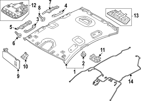 Interior Trim - Roof for 2024 Genesis Electrified G80 #0