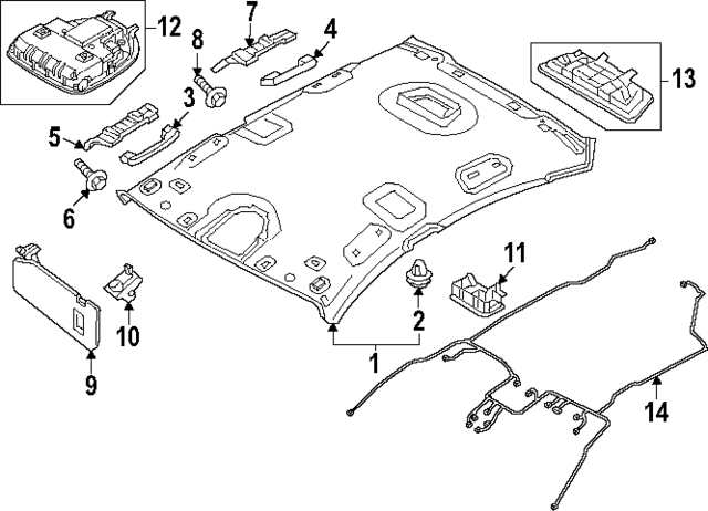 92855T1200 - : Dome Lamp Assembly for Hyundai Image