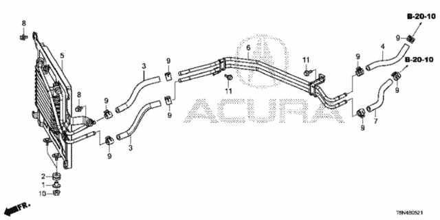 ATF Cooler (Front Differential) for 2017 Acura NSX #0