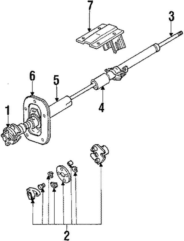 MB192195 - Steering: Main-shaft for Mopar Image