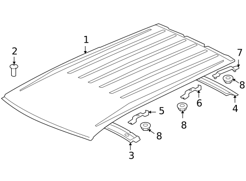 Roof & Components for 2007 Mitsubishi Outlander #0