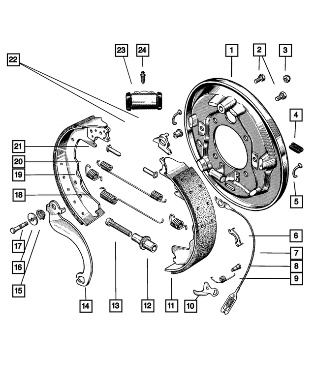 4383270 - : Brake Adjusting Nut, Right for Mopar Image