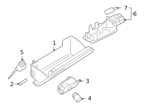 Glove Box for 2009 Volkswagen Eos #0