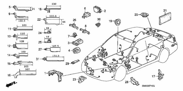 Harness Band - Bracket for 2001 Honda Accord #0