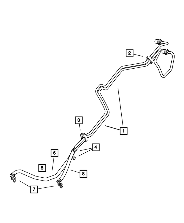 6506121AA - Steering: Tube Clip for Mopar Image