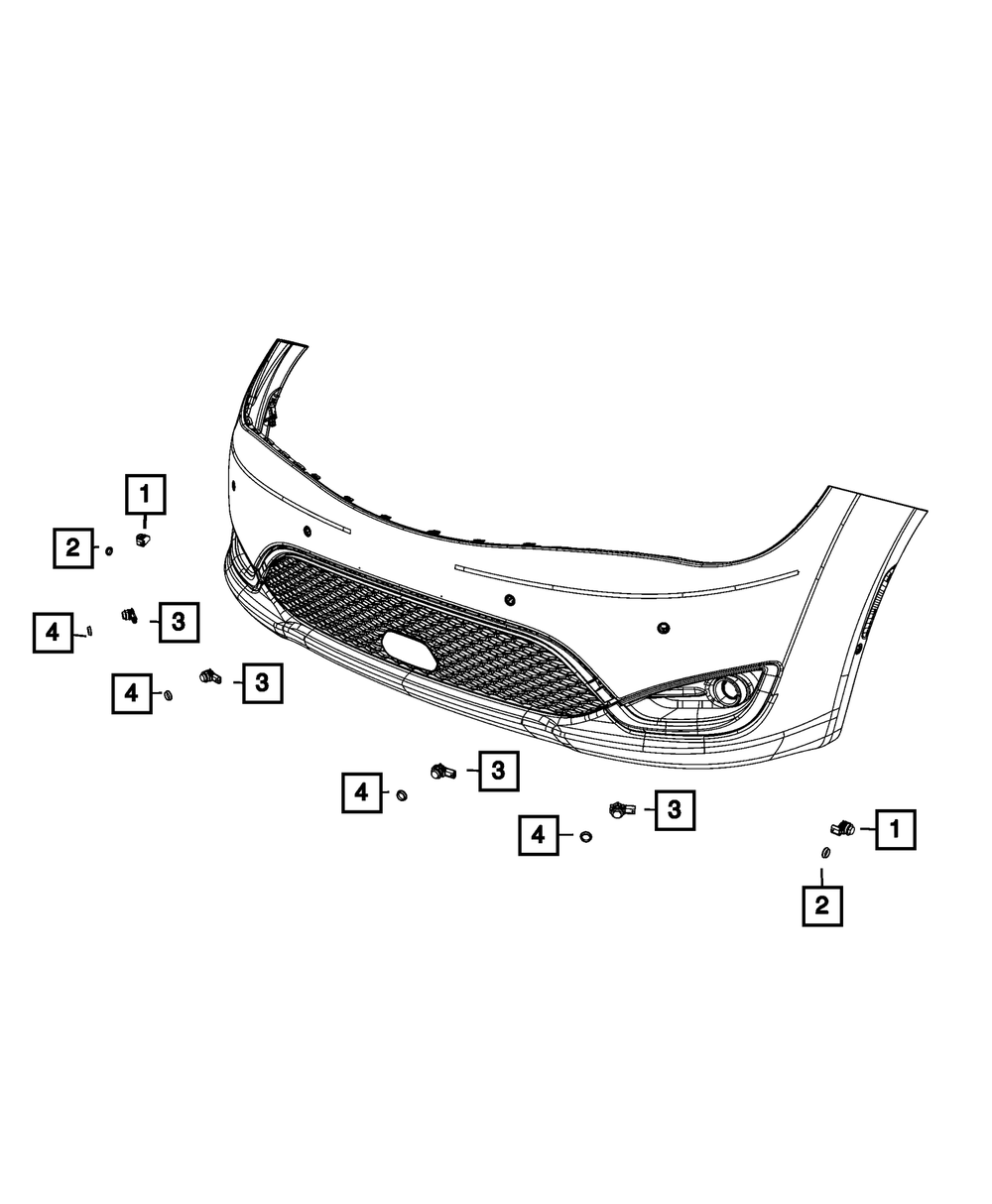 2019-2026 Mopar Park Assist Sensor 5YV69TZZAA | My Mopar Parts