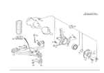 1243300051 - Front Axle: Repair Kit for Mercedes-Benz: 300E, 300TE Image