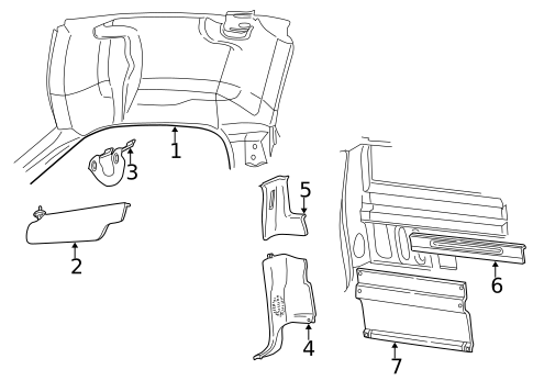 Interior Trim - Cab for 2003 Ford F-150 #1