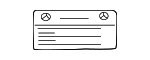 1635848217 - Body: Caution Label for Mercedes-Benz Image