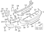 7147177492 - Body: Bumper Cover Screw for BMW Image