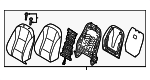 88300A5470SBL - Body: Seat Back Assembly for Hyundai: Elantra GT Image