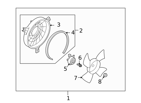 Condenser Fan for 2003 INFINITI FX45 #0