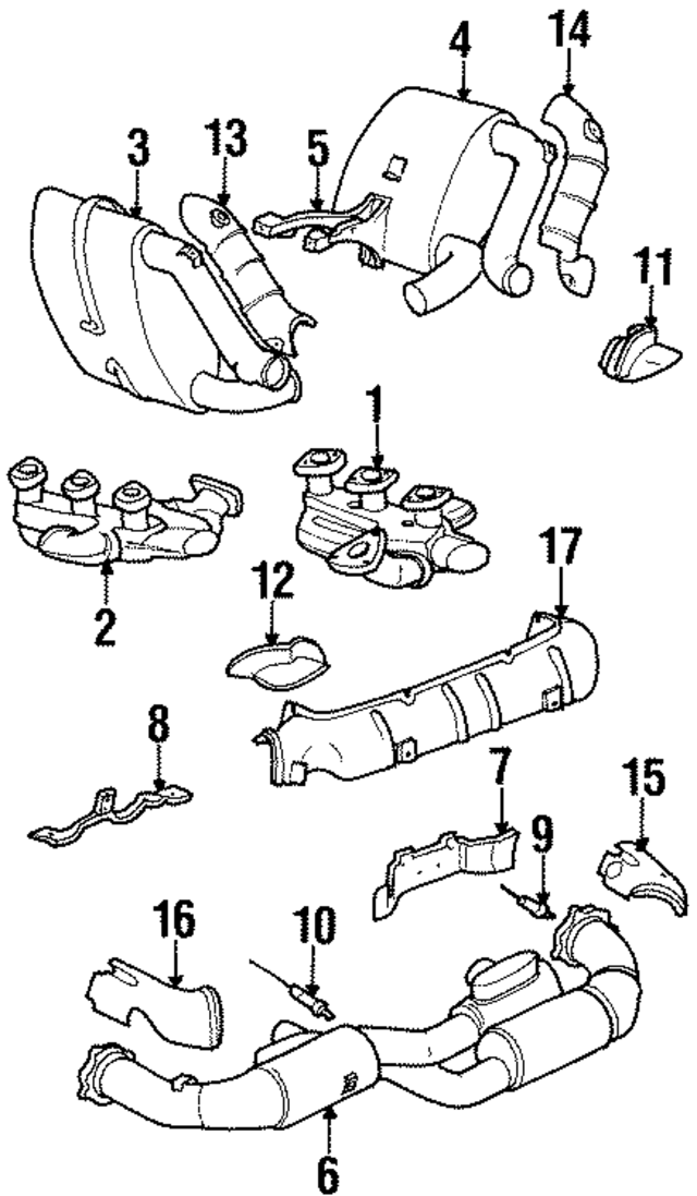 99321104056 - Exhaust: Exhaust Manifold for Porsche Image