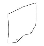 51357275401 - Body: Movable Glass for BMW: 640i Gran Coupe, 640i xDrive Gran Coupe, 650i Gran Coupe, 650i xDrive Gran Coupe, M6 Gran Coupe Image