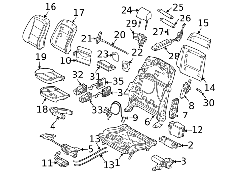 Power Seats for 2002 BMW 745i #0