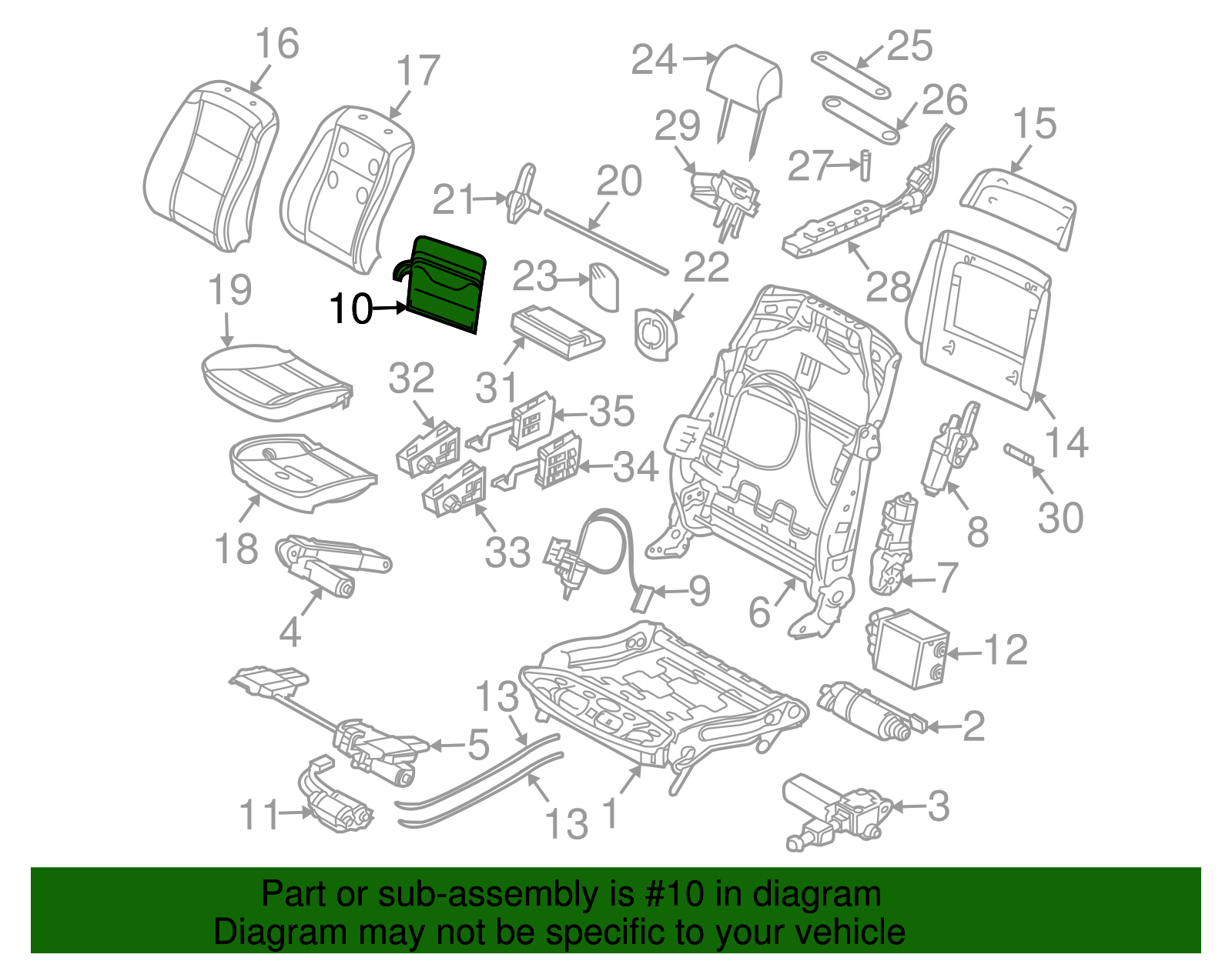 Lumbar Support - BMW (52-10-7-068-156)