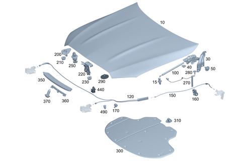 Engine Hood for 1984 Mercedes-Benz 300CD #0