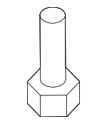 1243103101 - Body: Pkg Tray Trim Screw for Hyundai Image