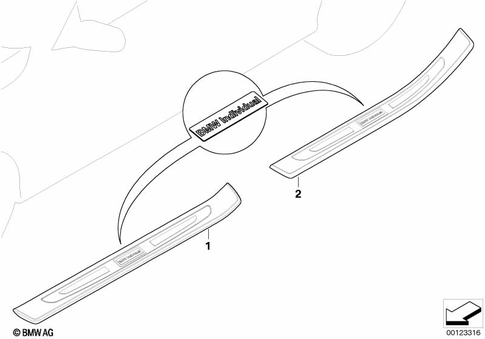Covering Inner for 2005 BMW 750i #2
