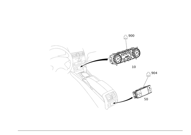 2049007615 - Heating and Ventilation: Control Unit for Mercedes-Benz Image image