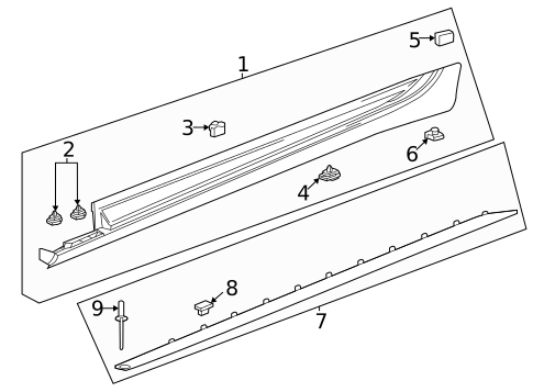 Exterior Trim - Pillars for 2022 Cadillac CT4 #0