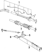 443422065LX - Steering: Gear Assembly for Audi: 100, 100 Quattro, 200, 200 Quattro, 5000, 5000 Quattro Image