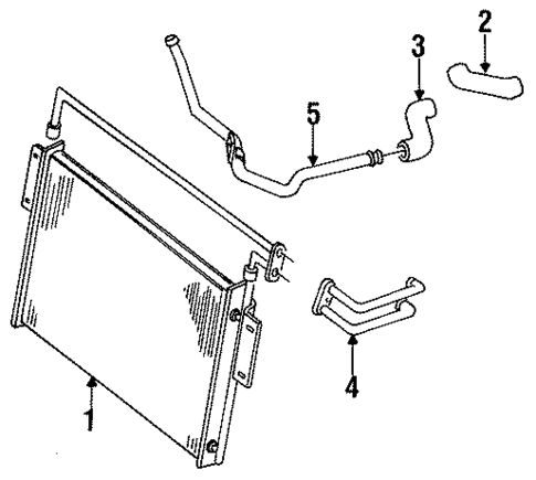 Oil Cooler for 1987 Chevrolet Corvette #0