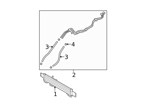Trans Oil Cooler for 2009 Kia Sorento #0