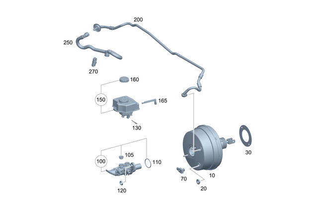 1674300900 - Brakes: Brake Booster for Mercedes-Benz: GLE350, GLE450, GLE53 AMG, GLE580, GLE63 AMG S, GLS450, GLS580, GLS63 AMG, Maybach GLS600 Image image