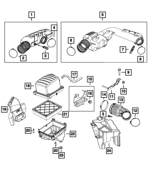 Air Cleaner for 2016 Jeep Grand Cherokee #0