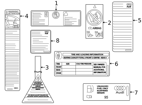 Labels for 2012 Audi A3 Quattro #0