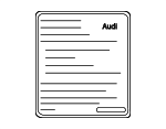 4E0010530 - Body: Label for Audi: A3, A3 Quattro, A4, A4 Quattro, A6, A6 Quattro, A8 Quattro, Q5, Q7, R8, RS4, S4, S6, S8, TT, TT Quattro, TT RS Quattro, TTS Quattro Image