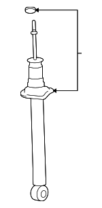 4853080386 - : Shock Absorber for Lexus: LS460 Image
