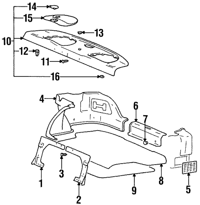 8561029610LT - : Pkg Tray Trim for Hyundai Image